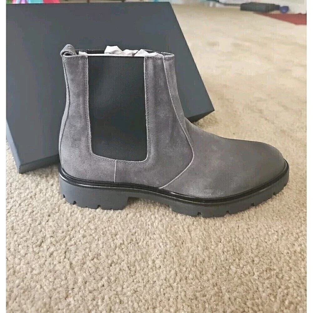 Good Man Brand Leather Chelsea Boots Size 12 Charcoal
